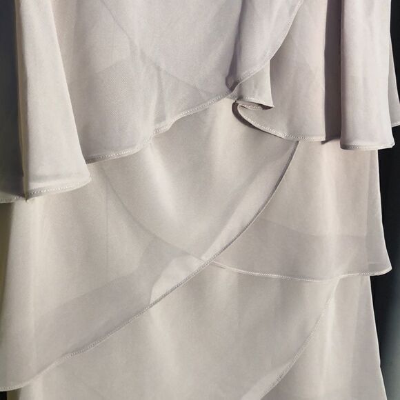 SLNY Sleeveless Chiffon Tier Shift Dress size 18 - Picture 3 of 5